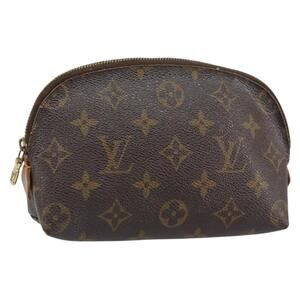 LOUIS VUITTON Monogram Pochette Cosmetic PM Pouch M43998 LV Auth BA8887
